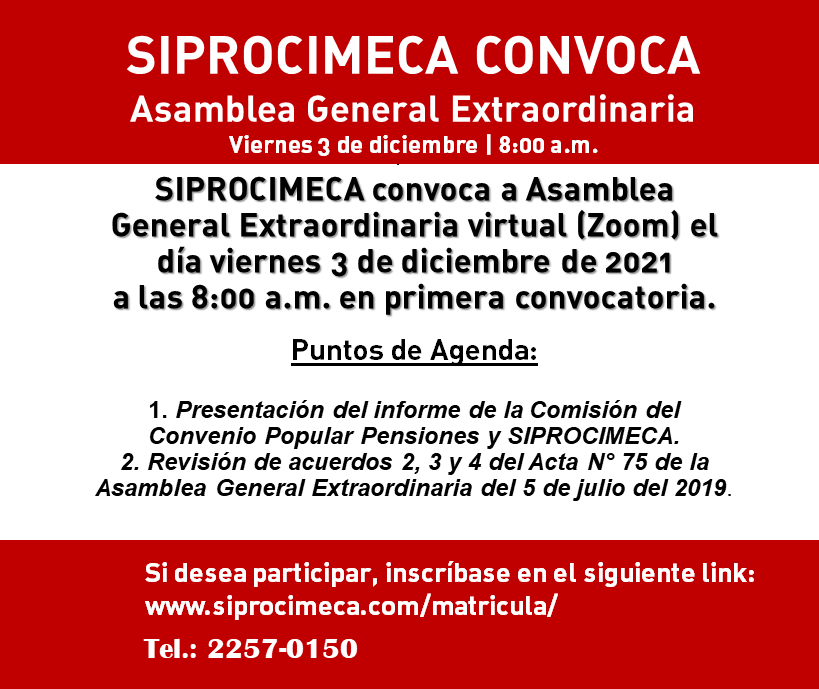 ASAMBLEA GENERAL EXTRAORDINARIA